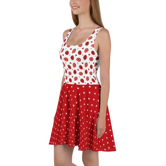 Strawberry Hearts Swing Pin Up Dress - Picture 8 of 11